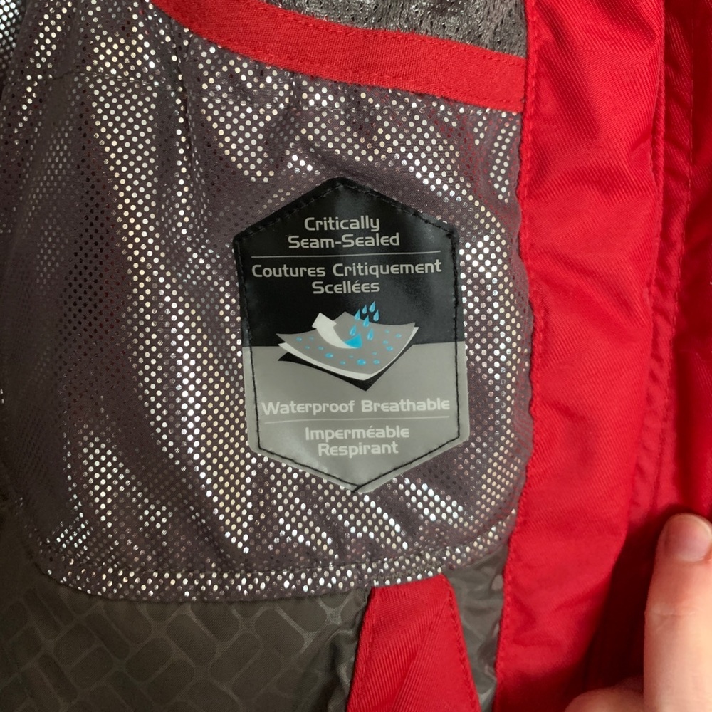 Columbia Snow Jacket Red - Picture 4 of 6